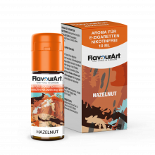 FlavourArt E-Zigaretten-Aroma Hazelnut mit intensivem Haselnussgeschmack, 10 ml Flasche, nikotinfrei.