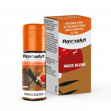 FlavourArt E-Zigaretten-Aroma Maxx Blend mit kräftigem Tabakgeschmack, 10 ml, nikotinfrei.