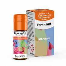 FlavourArt E-Zigaretten-Aroma Raspberry mit Himbeergeschmack, 10 ml Flasche, nikotinfrei.