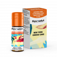 FlavourArt E-Zigaretten-Aroma New York Cheese Cake mit Käsekuchengeschmack, 10 ml, nikotinfrei.