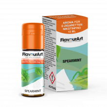 FlavourArt E-Zigaretten-Aroma Spearmint mit dem Geschmack grüner Minze, 10 ml, nikotinfrei.