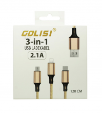 Golisi 3 in 1 USB Ladekabel