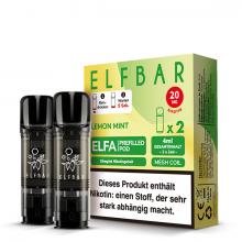 ELFA POD ELFBAR LEMON MINT Prefilled Pod 2-er Set 2.0 ml / 20 mg