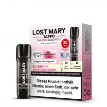 Lost Mary Tappo BLUEBERRY SOUR RASPBERRY Prefilled POD (2 Stk.) 2.0 ml / 20 mg