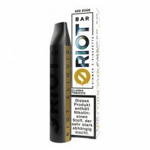 RIOT BAR CLASSIC TOBACCO Disposable Einweg POD System Nic Hybrid Salt 2.0 ml / 20 mg