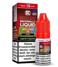 SC RED LINE Apple Peach ICE Nikotinsalz Liquid 10 ml / 10 mg