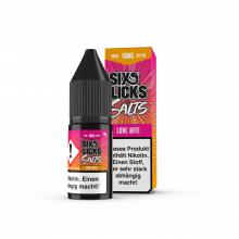 Six Licks LOVE BITE Nikotinsalz SALT NIC Liquid 10 mg / 10 ml